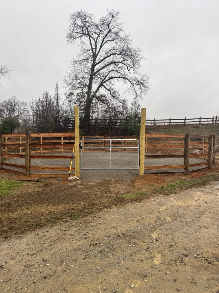 Wood fencing